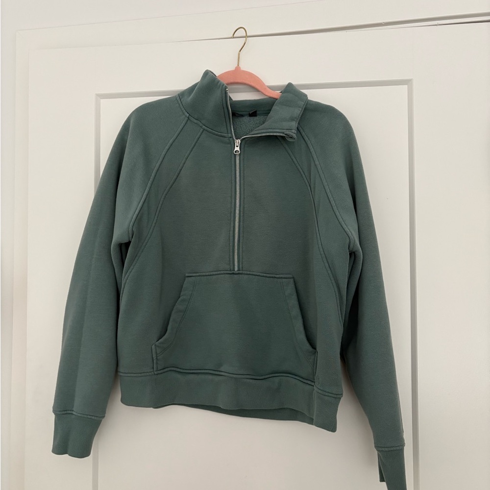 Green Half-Zip Sweatshirt